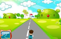 Race-scooter-met-delivery-man
